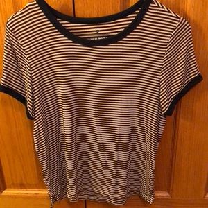 Maroon and blue stripped T-shirt